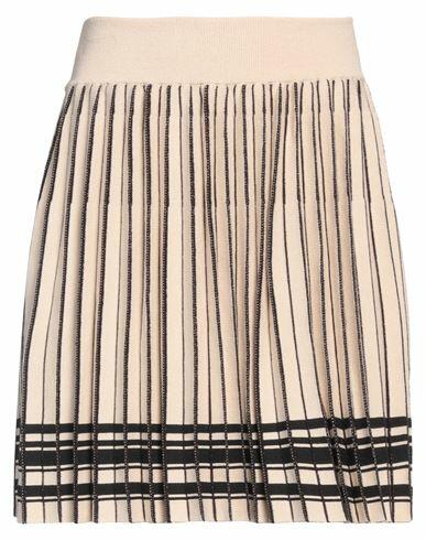 Vicolo Woman Mini skirt Beige Viscose, Polyamide, Polyester, Metallic Polyester Cover