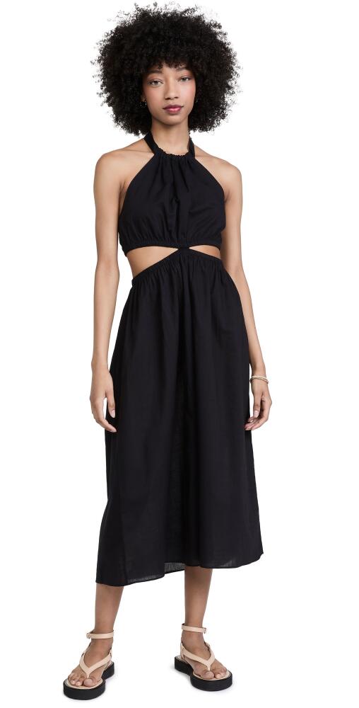 Playa Lucila Cutout High Neck Dress Black Cover