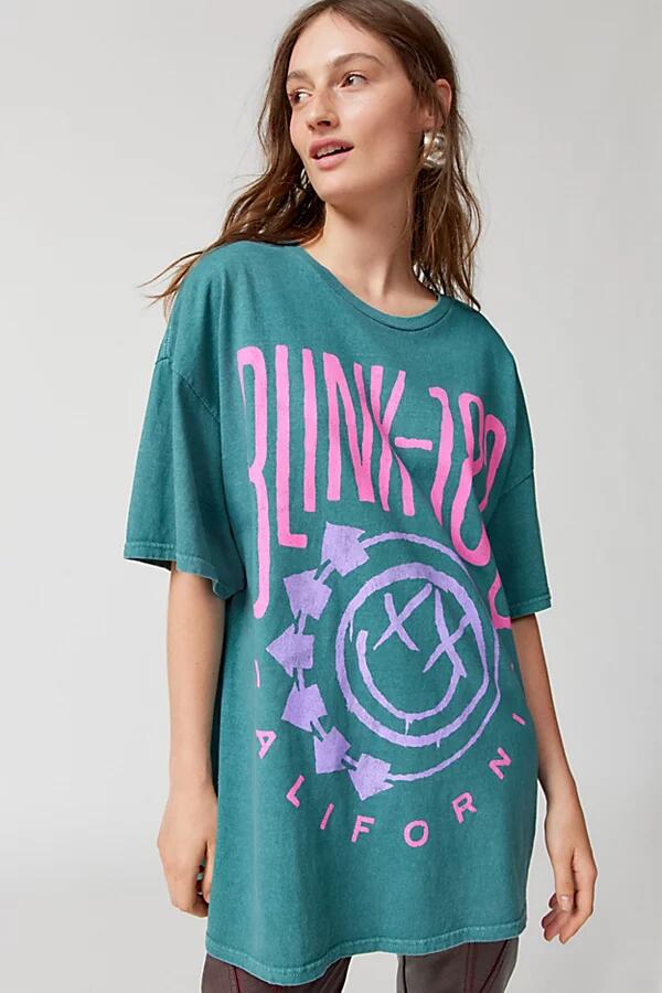 Blink 182 T-Shirt Dress in Green Cover