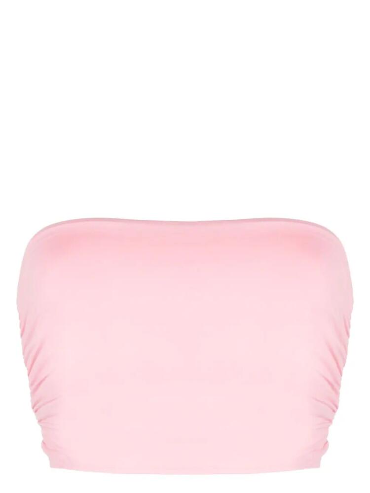 BONDI BORN Raina bandeau bikini top - Pink Cover