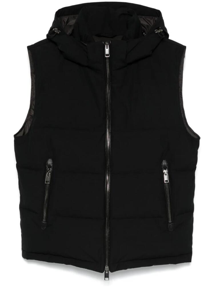 Brioni quilted padded gilet - Black Cover