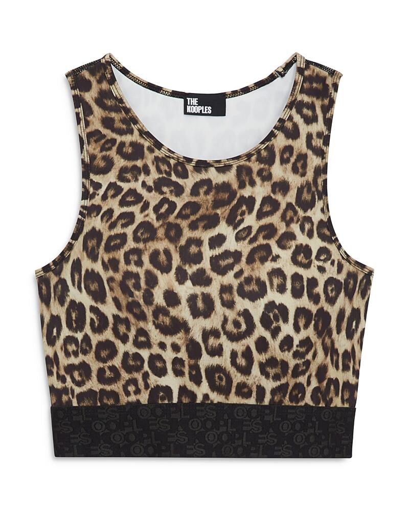 The Kooples Leopard Print Sports Bra Cover