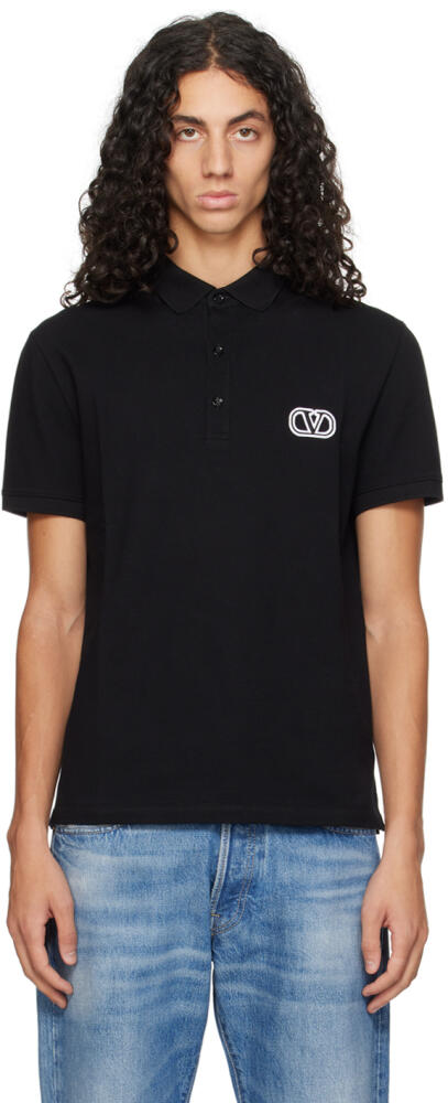 Valentino Black VLogo Polo Cover