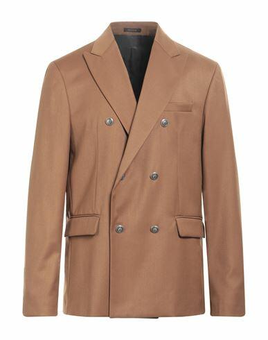 Officina 36 Man Blazer Camel Polyester, Viscose, Elastane Cover