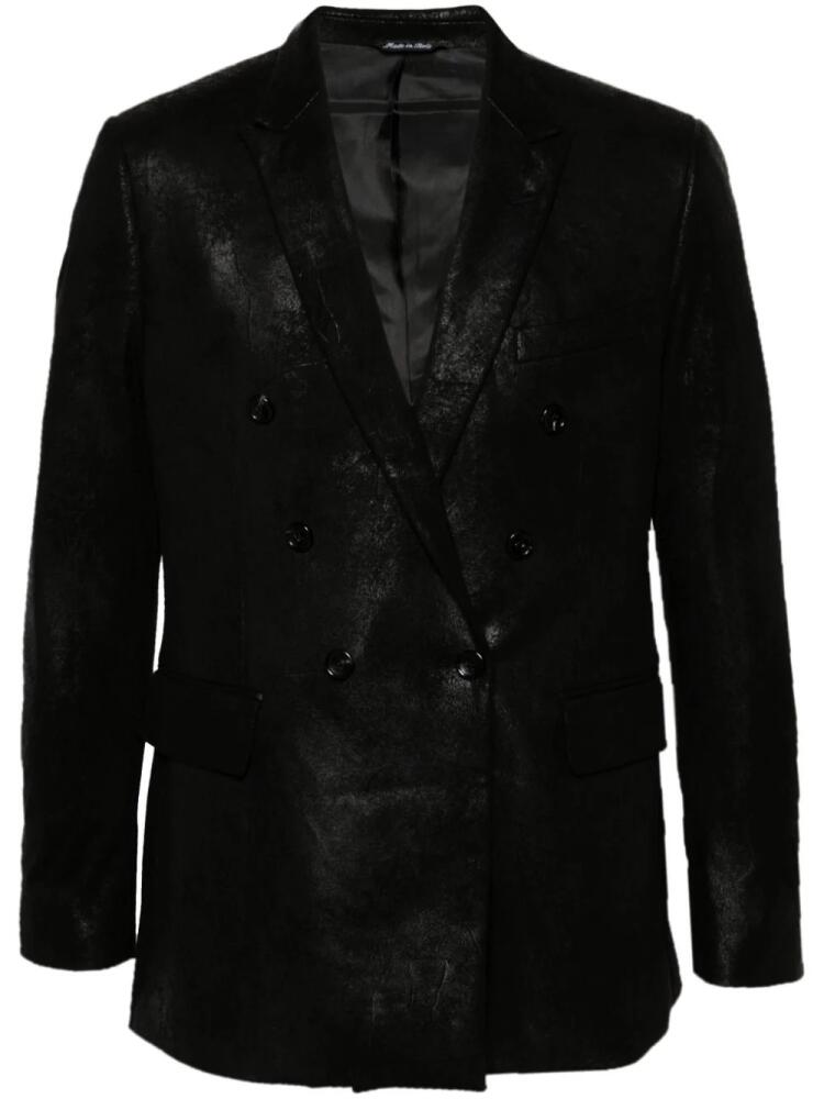 ERALDO faux-leather blazer - Black Cover