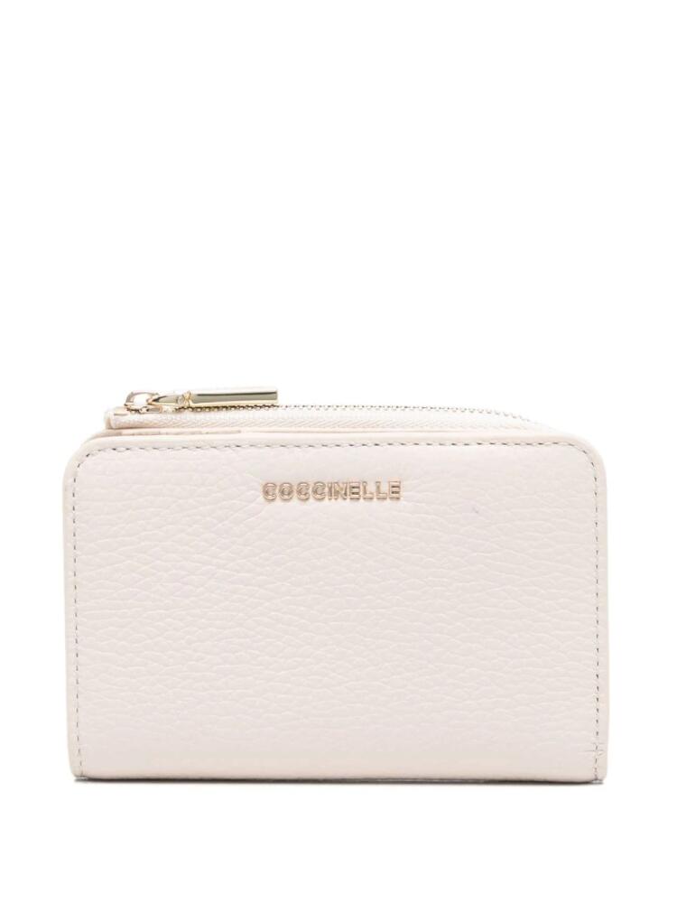 Coccinelle small Metallic Soft wallet - White Cover