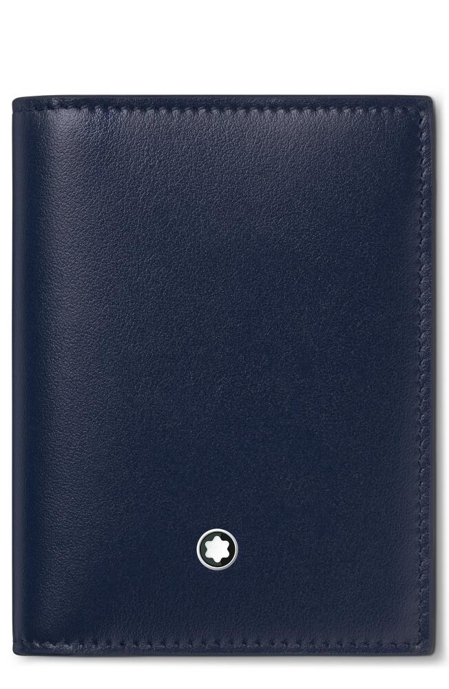 Montblanc Meisterstück Leather Card Case in Ink Blue Cover