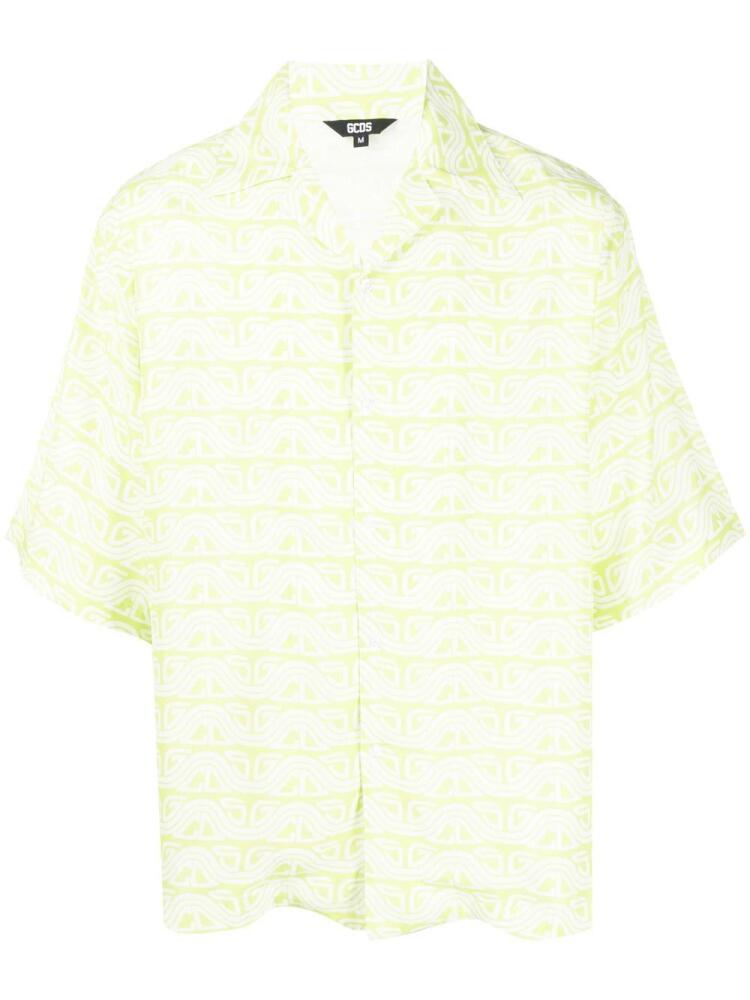 GCDS printed short-sleeve shirt - Green Cover