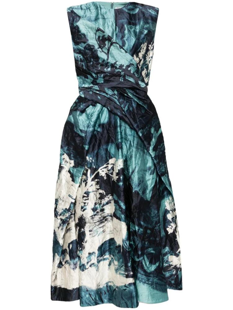 ERDEM sleeveless midi dress - Blue Cover