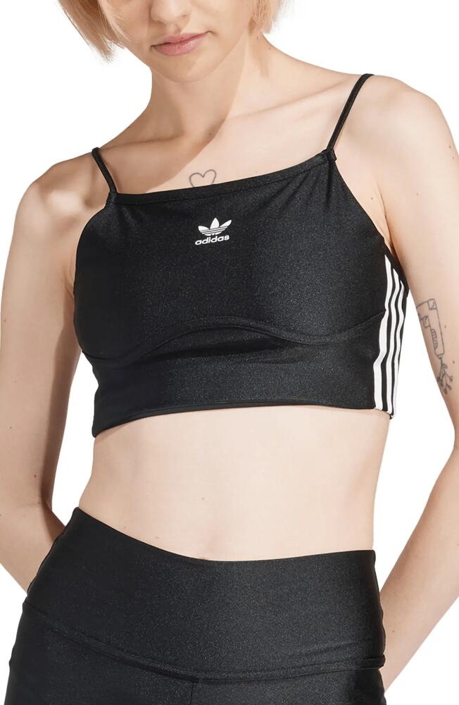 adidas Adicolor 3-Stripes Bra Top in Black Cover