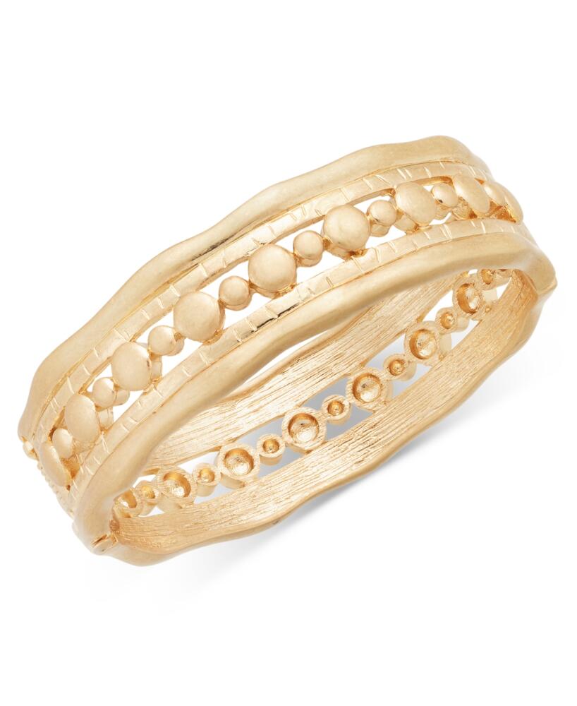 Style & Co Worn Multi-Circle Bangle Bracelet, Created for Macy's - Gold Cover