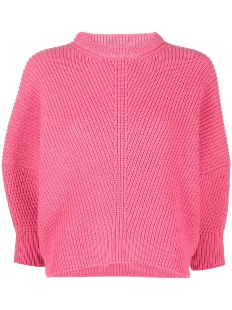 SA SU PHI ribbed cashmere jumper - Pink Cover