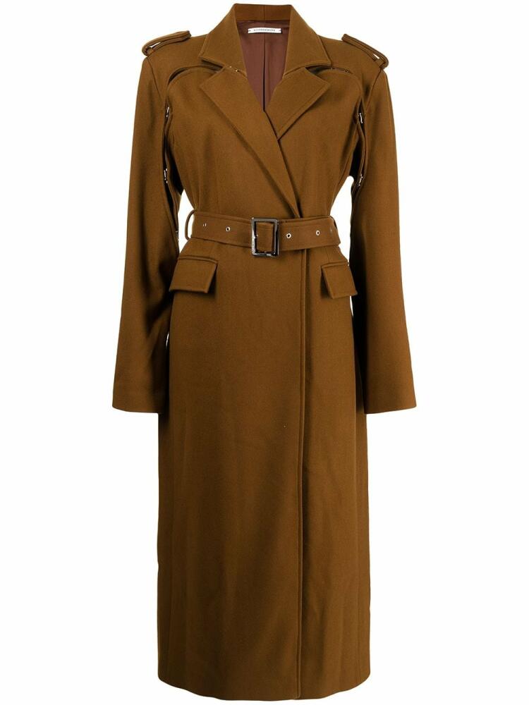 Boyarovskaya belted-waist trench coat - Brown Cover