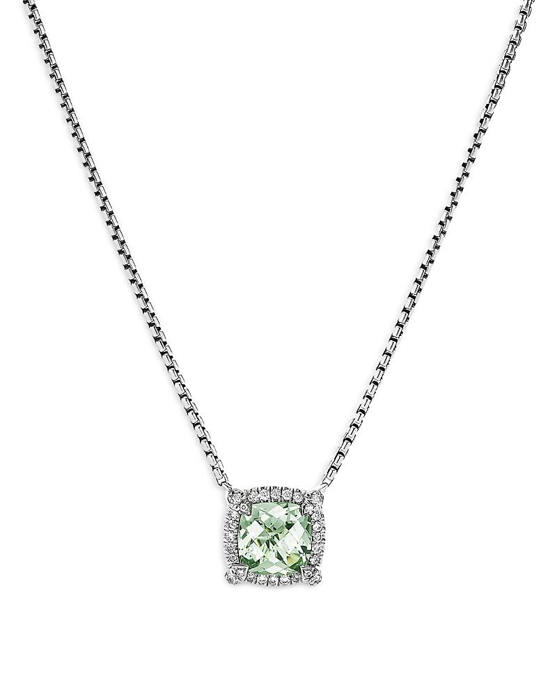 David Yurman Sterling Silver Chatelaine Prasiolite & Diamond Pendant Necklace, 18 - Exclusive Cover