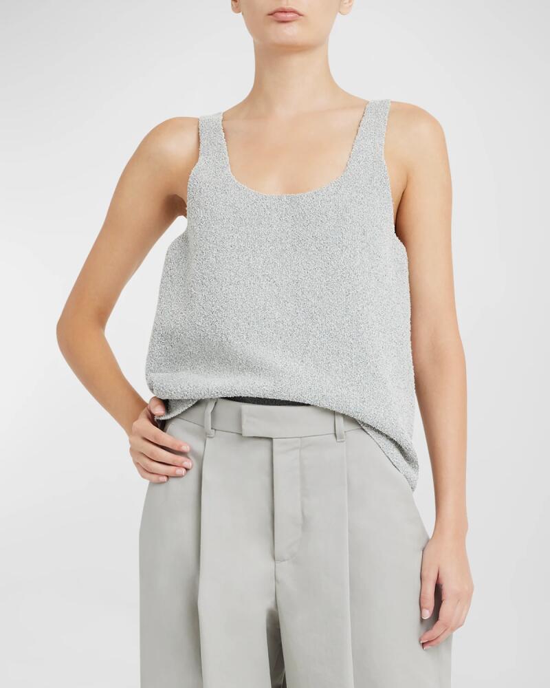 ARMARIUM Doris Scoop-Neck Boucle Knit Tank Top Cover