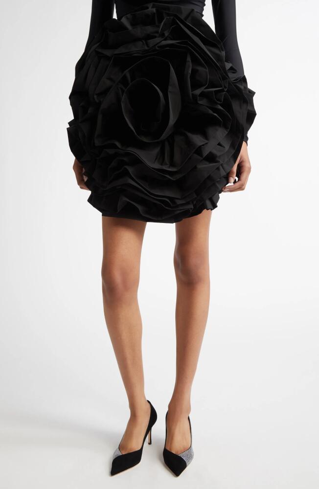 Vaquera Rose Ruffle Skirt in Black Cover