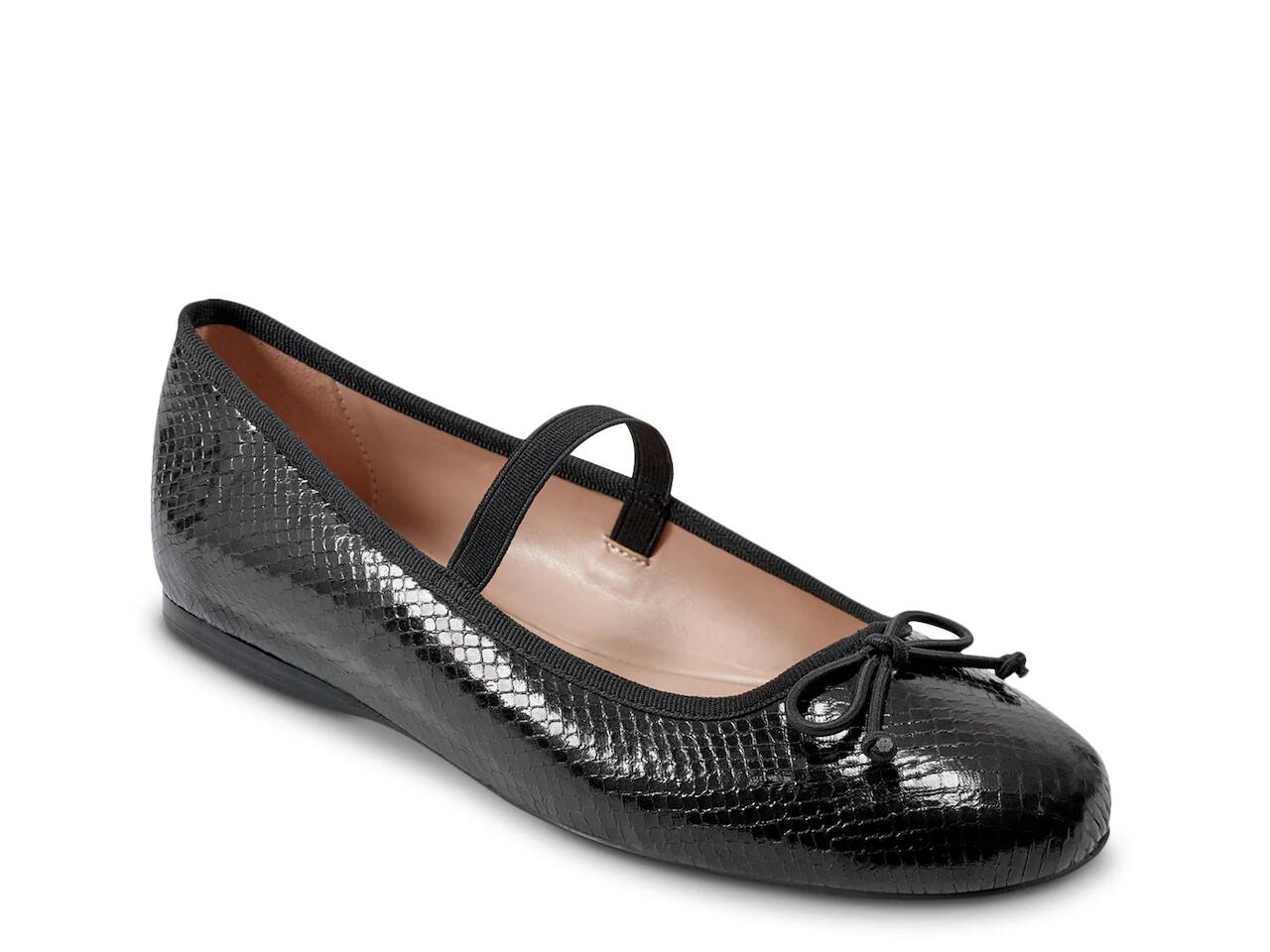 Bandolino Phalon Ballet Flat | Women's | Black Snake Print Cover