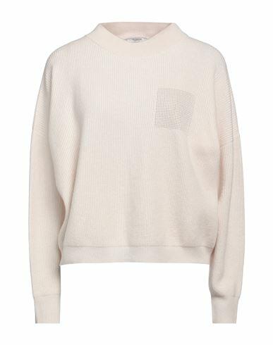 Peserico Woman Turtleneck Light pink Wool, Silk, Cashmere, Metallic fiber Cover