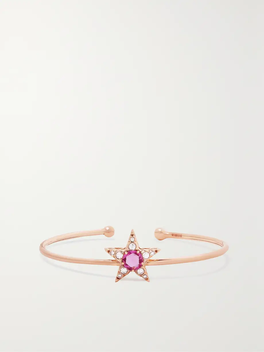 Selim Mouzannar - 18-karat Pink Gold, Sapphire And Diamond Bangle - One size Cover