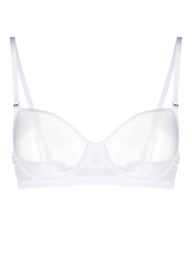 Maison Close Corps à Corps balconette bra - White Cover