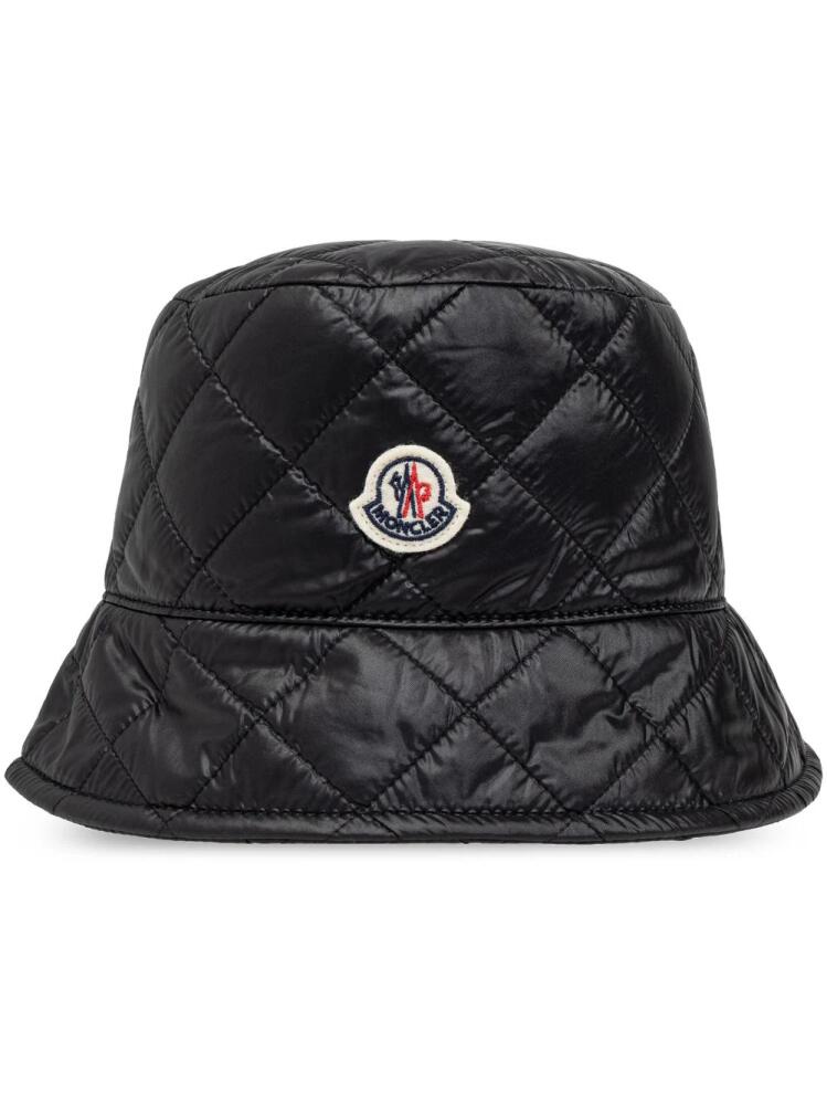 Moncler quilted bucket hat - Black Cover