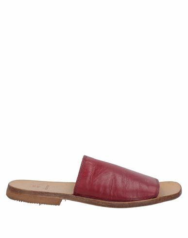 Moma Woman Sandals Burgundy Calfskin Cover