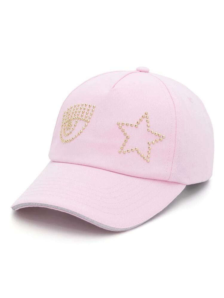 Chiara Ferragni Eye Star cotton baseball cap - Pink Cover