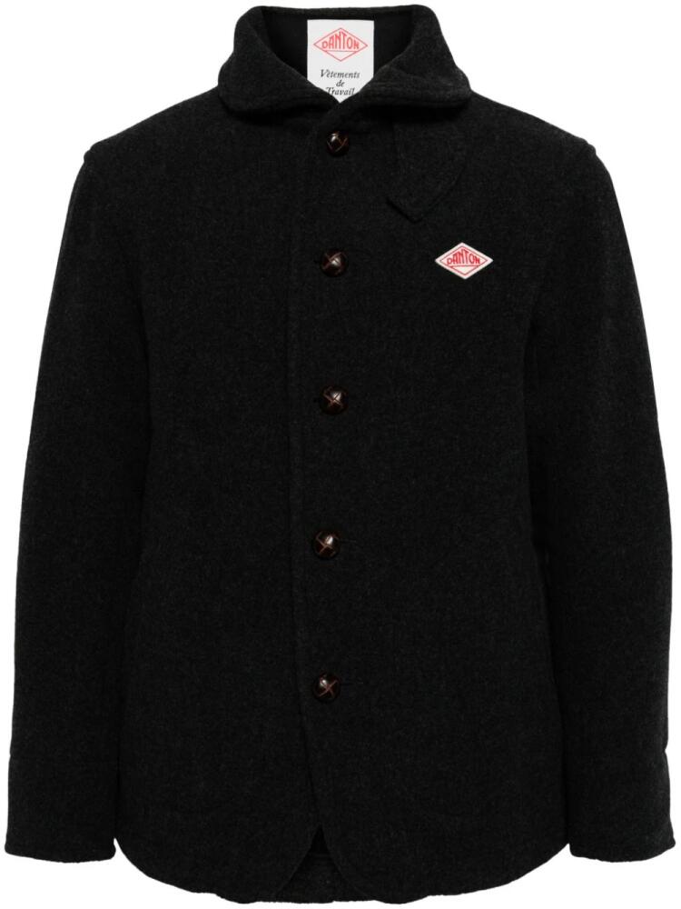 Danton wool-blend shirt jacket - Black Cover