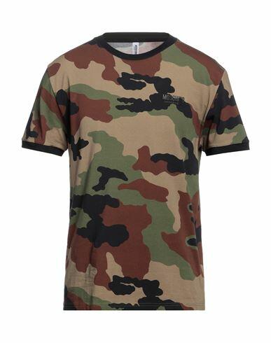 Moschino Man Undershirt Military green Cotton, Elastane Cover