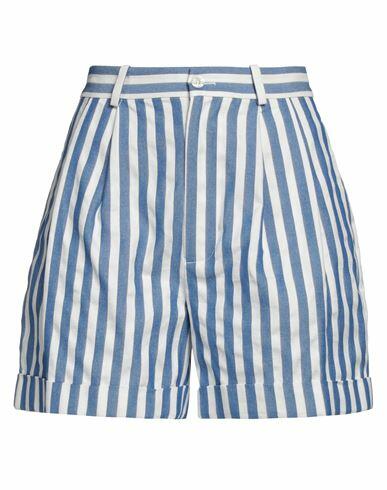 Polo Ralph Lauren Woman Shorts & Bermuda Shorts Blue Cotton, Linen Cover