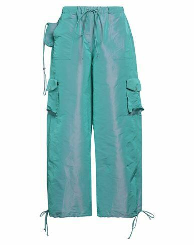 Laquan Smith Woman Pants Turquoise Polyester Cover