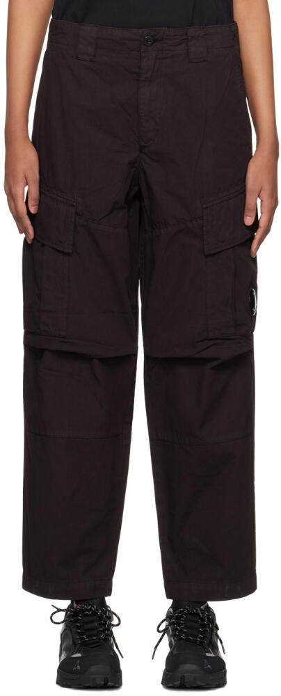 C.P. Company Black Lens Cargo Pants Cover