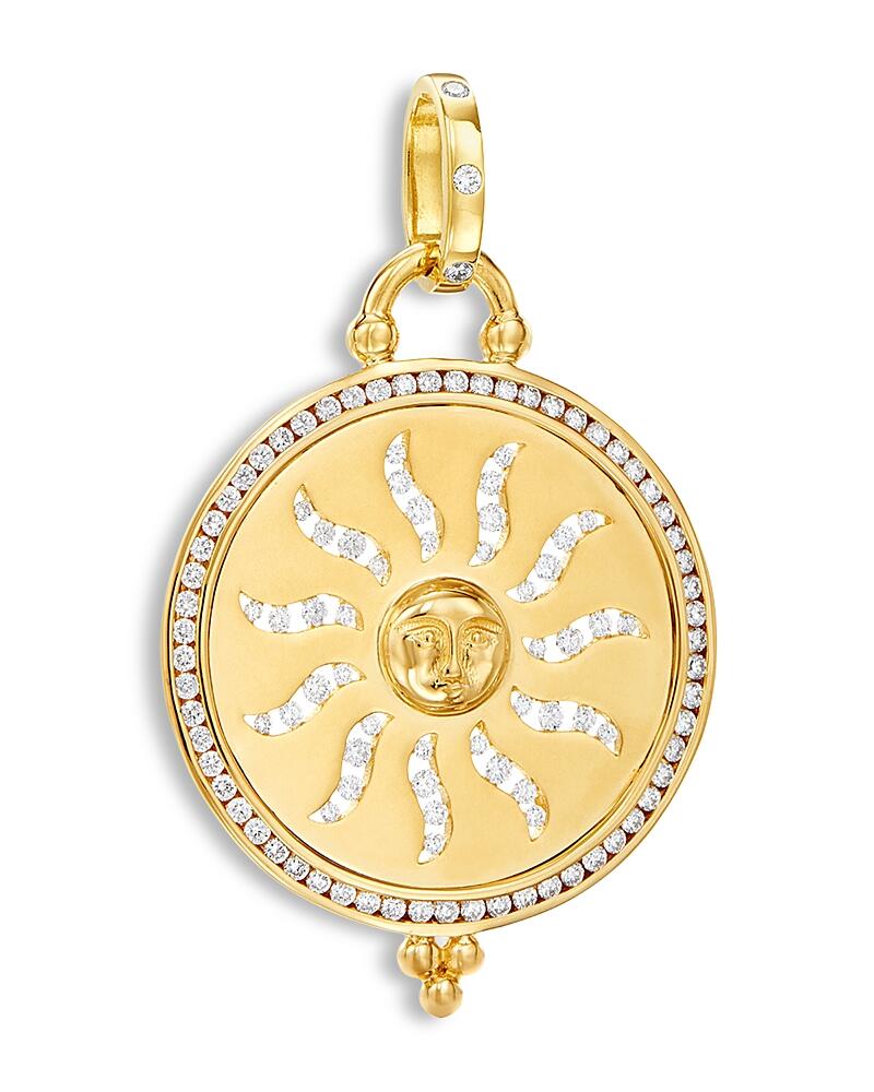 Temple St. Clair 18K Yellow Gold Celestial Diamond Sole Aria Pendant Cover