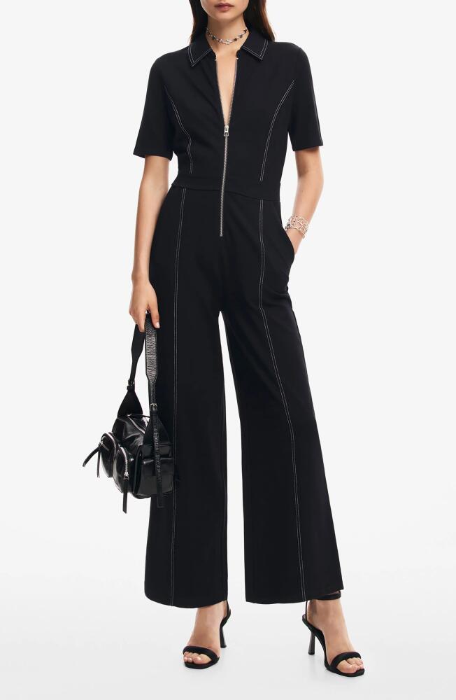 Desigual Newcastle Wide Leg Jumpsuit in Black Cover