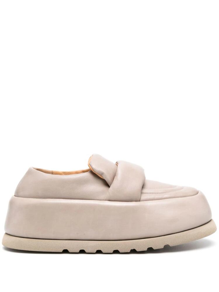 Marsèll 40mm leather platform loafers - Neutrals Cover