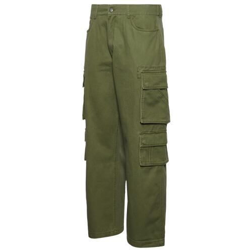 LCKR Baggy Wide Leg Cargo Pants - Mens Olive Cover