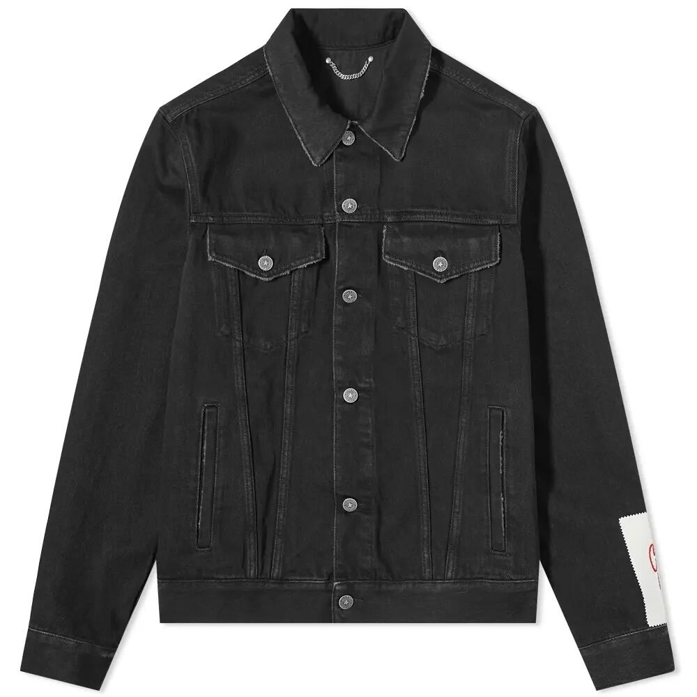 Golden Goose Men's Washed Denim Jacket in Black Cover