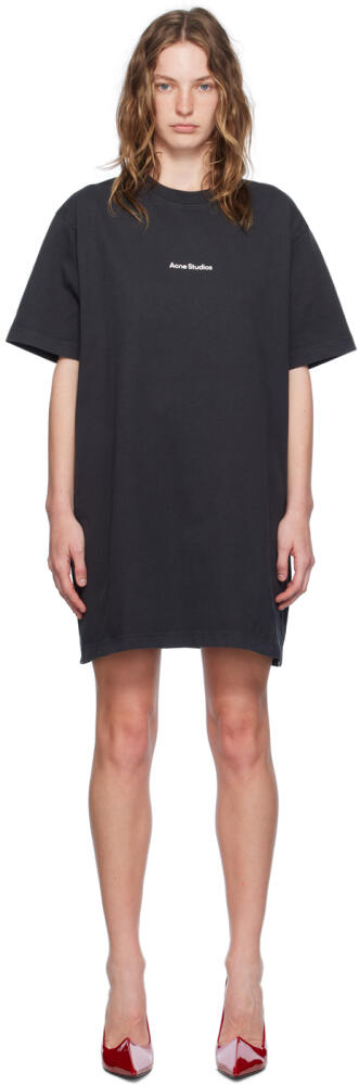 Acne Studios Black T-Shirt Minidress Cover