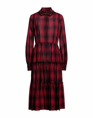 Dsquared2 Woman Midi dress Red Acetate, Cotton Cover