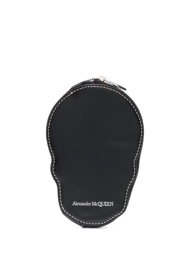 Alexander McQueen Skull all-around zip wallet - Black Cover