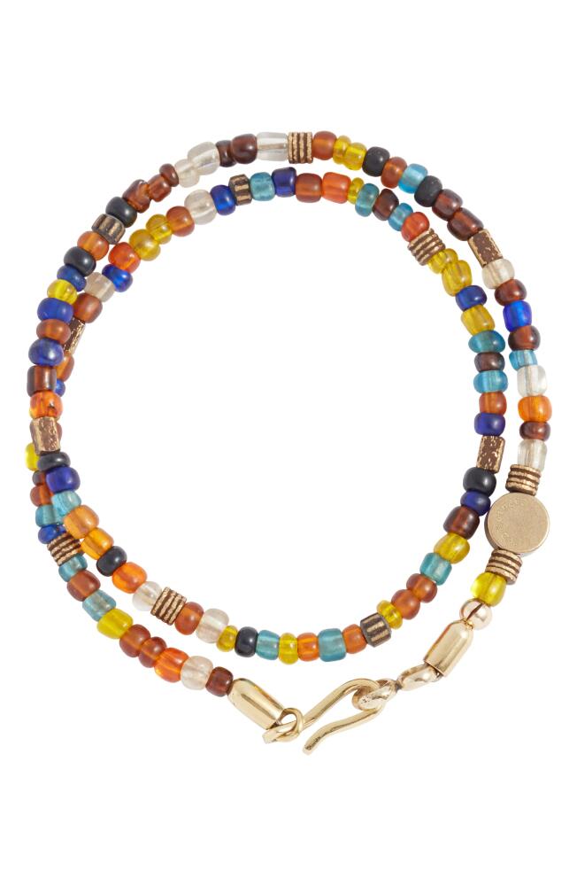 Caputo & Co. Men's Sunrise Beaded Double Bracelet in Multi Color Cover