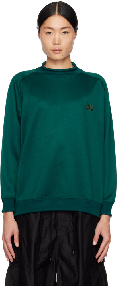 NEEDLES Green Mock Neck Sweatshirt Cover