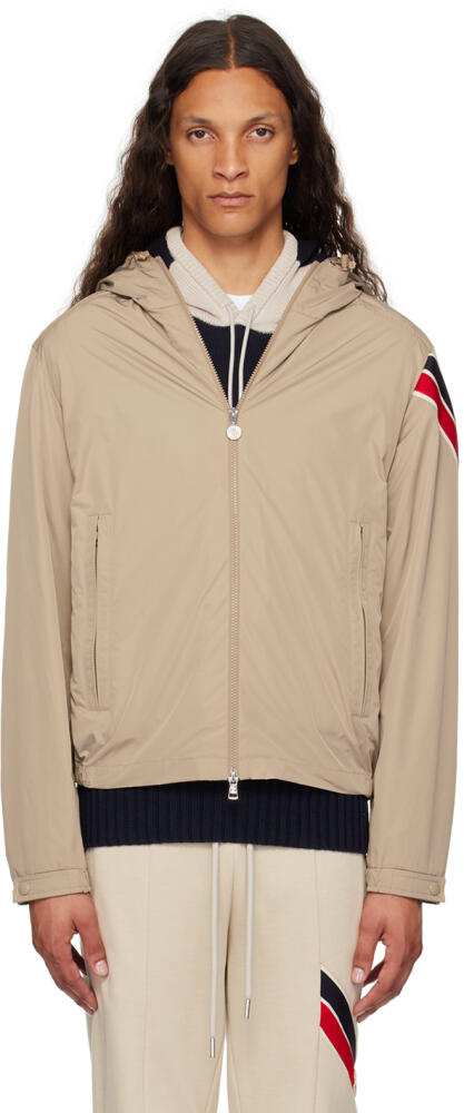 Moncler Taupe Claut Windbreaker Jacket Cover