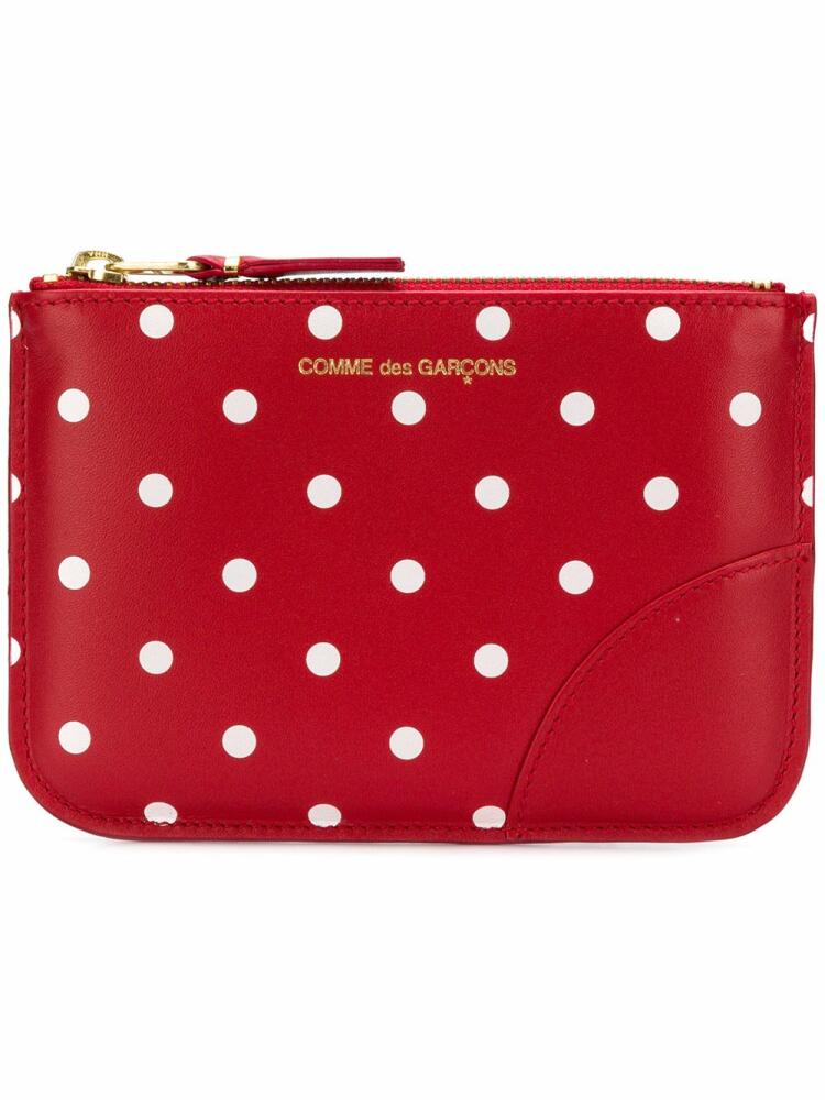 Comme Des Garçons Wallet Polka dot coin purse - Red Cover