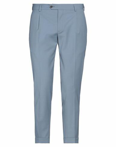 Takeshy Kurosawa Man Pants Pastel blue Polyester, Wool, Elastane Cover