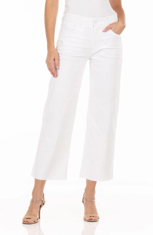 Fidelity Denim Malibu High Wide Leg Jeans in Vintage White Cover