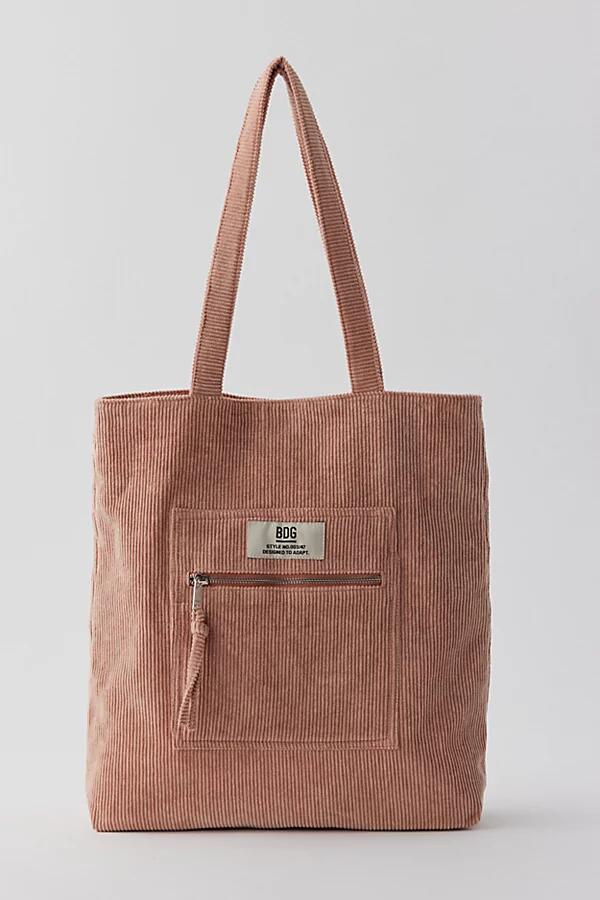 BDG Corduroy Tote Bag in Light Brown Cover