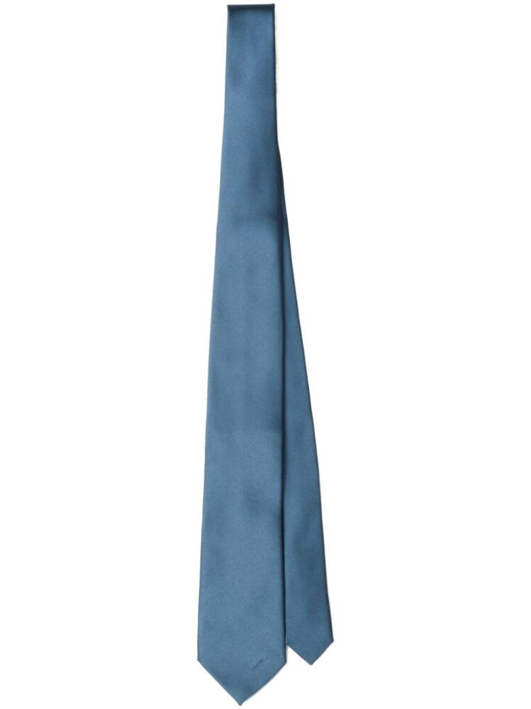 Prada silk-satin tie - Blue Cover