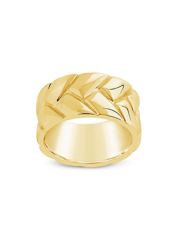 Sterling Forever Women's Cameron Braided Band Ring - Yellow Cover