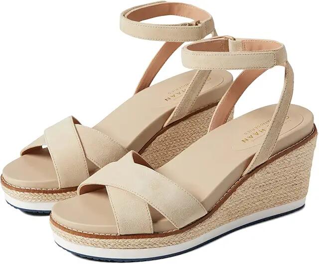 Cole Haan Cloudfeel Espadrille Wedge Sandal 75 mm (Sesame) Women's Shoes Cover